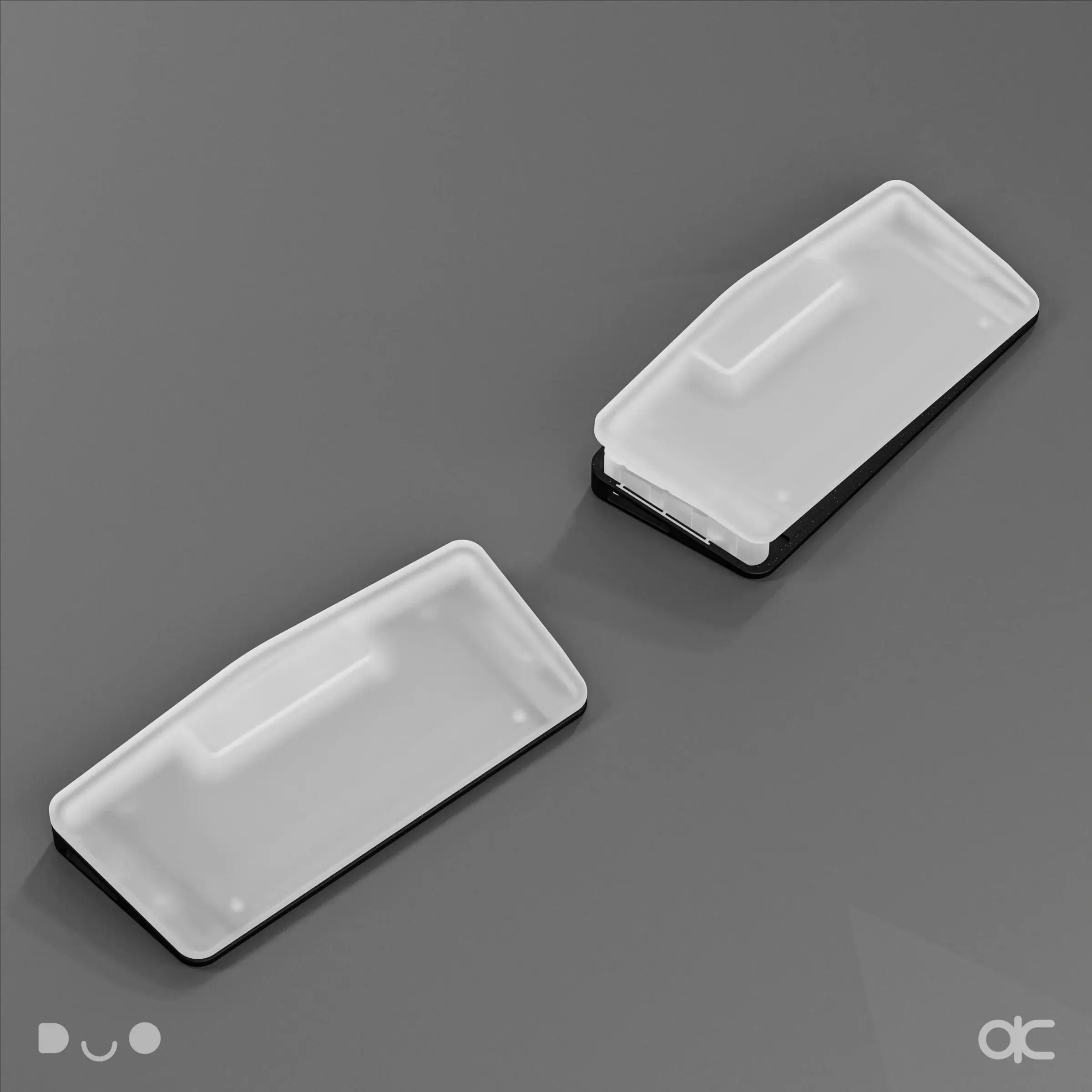 QK Alice Duo toetsenbord handsteun aluminium aangepaste ergonomische polssteun voor mechanisch toetsenbord kantoor gaming accessoires cadeau