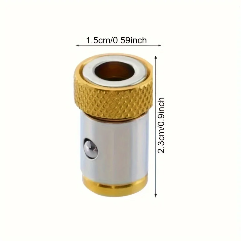 3Pcs Magnetic Drill Bit Holder Kit, Non-Slip Alloy Electric Magnetic Ring Screwdriver Head, with Strong Magnetic Ring for Cross