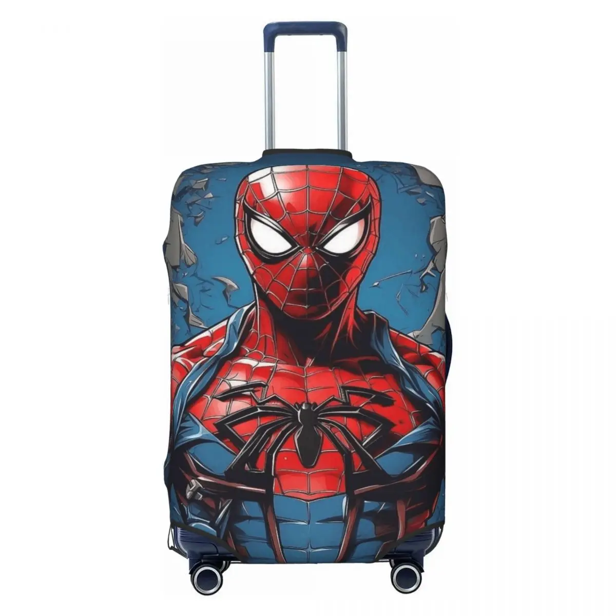 

Custom Cute Spiders Movie Mans Cartoon Superhero Luggage Cover Protector Washable Travel Suitcase Covers