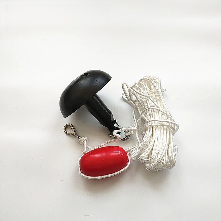 Anchor Combination Mushroom Anchor Dipped Anchor Coated PE Spray Black Plastic Kayak Fishing Boat Aquaculture Marine
