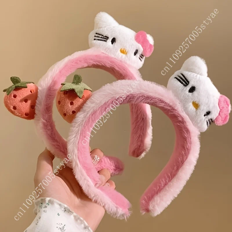 

Sanrio Hello Kitty Strawberry Headband Cute 3D Hair Clasp for Girls Woman