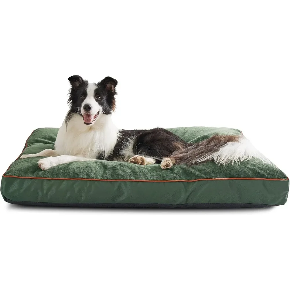 

4 Inch Thick Dog Bed with Removable Washable Cover, Pet Beds Mat Pillows, Waterproof Extra Large Dog Bed