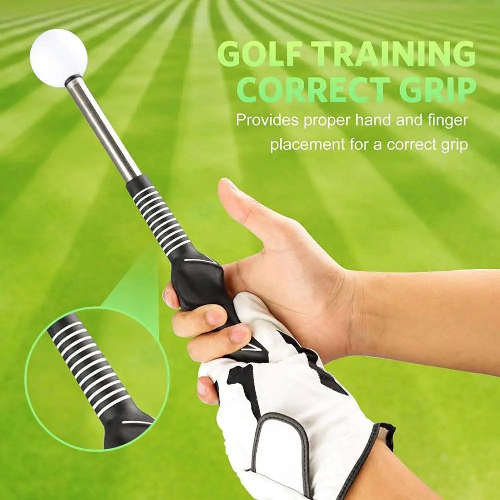 

Golf Swing Trainer Telescopic Golf Swing Practice Stick with Non-slip Rubber Handle for Ergonomic Grip Posture for Golfers