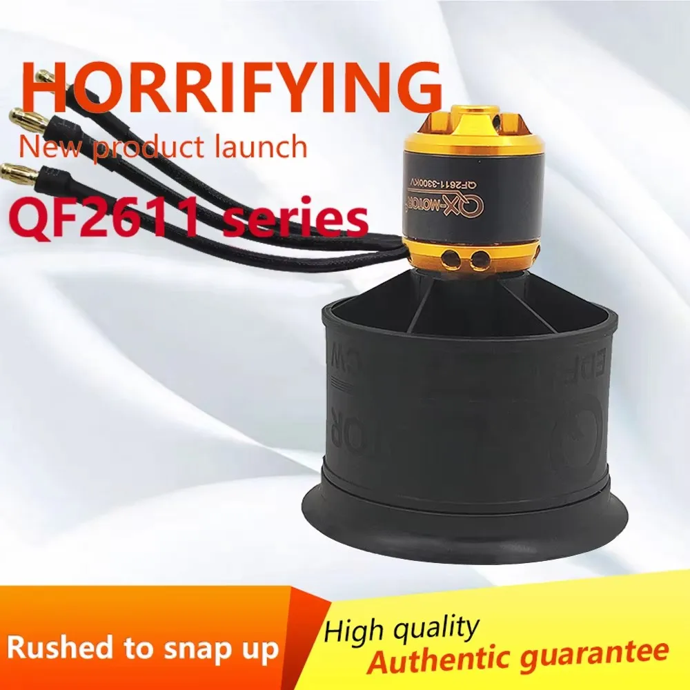 

QX-MOTOR 50 мм 12-лопастной канальный вентилятор EDF QF2611PRO 3300KV 4000KV 4600KV 5000KV 3750KV 3100KV Бесщеточный двигатель CW CCW FPV Запчасти для дронов