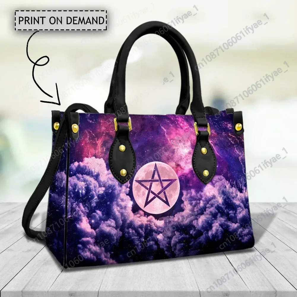 

Gradient Galaxy Blessing Handbag for Women Ladies Magic Tote Bags Witchcraft Bless Wallet Handbags Strap Clutch sac a main femme