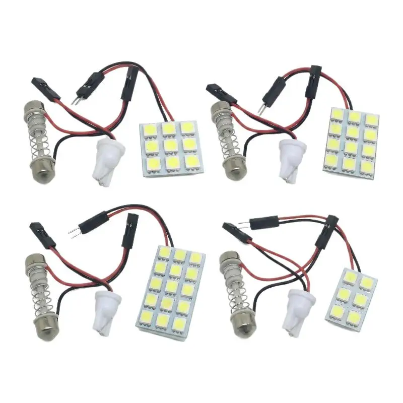 T10 5050 LED Car Interior Dome Light Bulb White Panel Lamp Low Power Reading Universal Application Cabin Lighting