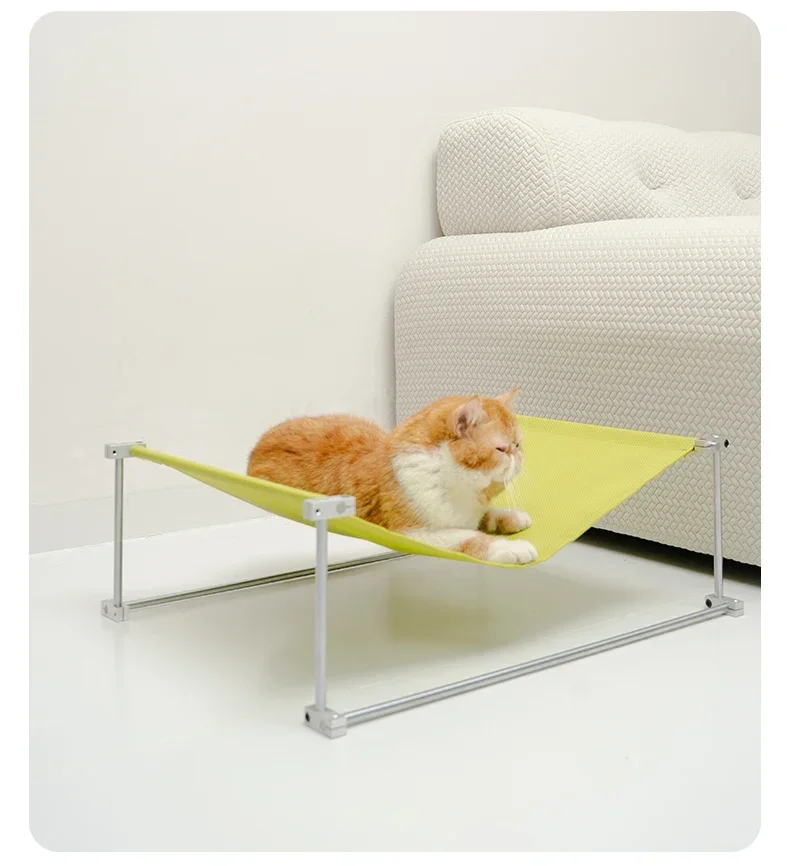 Cat Hammock Summer Cool Mat Cat Bed Stable Load-bearing Anti-fall Balcony Sunbathing Cat Sofa