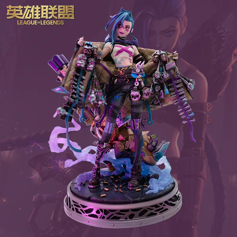 LOL Battle of Two Cities Jinx1/7 Sculpture Game Accessories Handmade