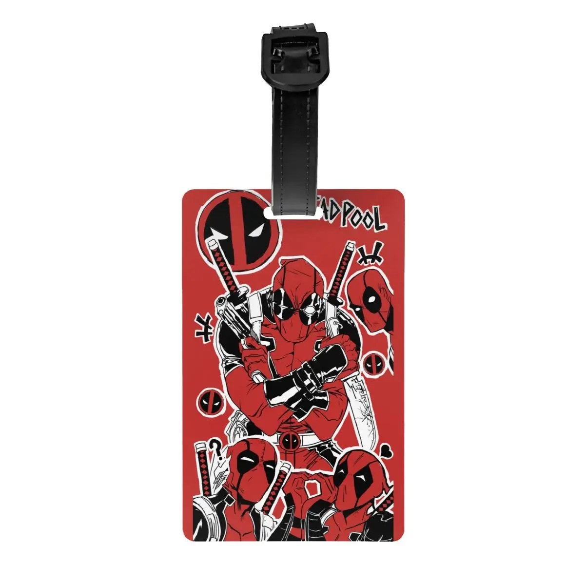

Custom Deadpool Manga Luggage Tag for Travel Suitcase Privacy Cover ID Label