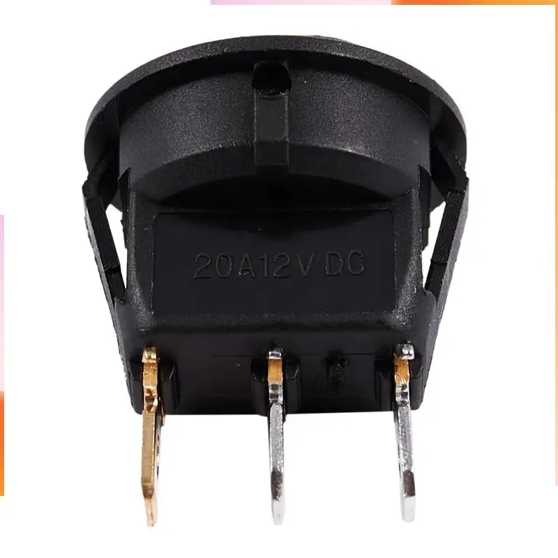 

A92Z 2X 12 В светодиодный инверторный кулисный переключатель КРУГЛЫЙ SPST ВКЛ-ВЫКЛ для лодки автомобиля красный