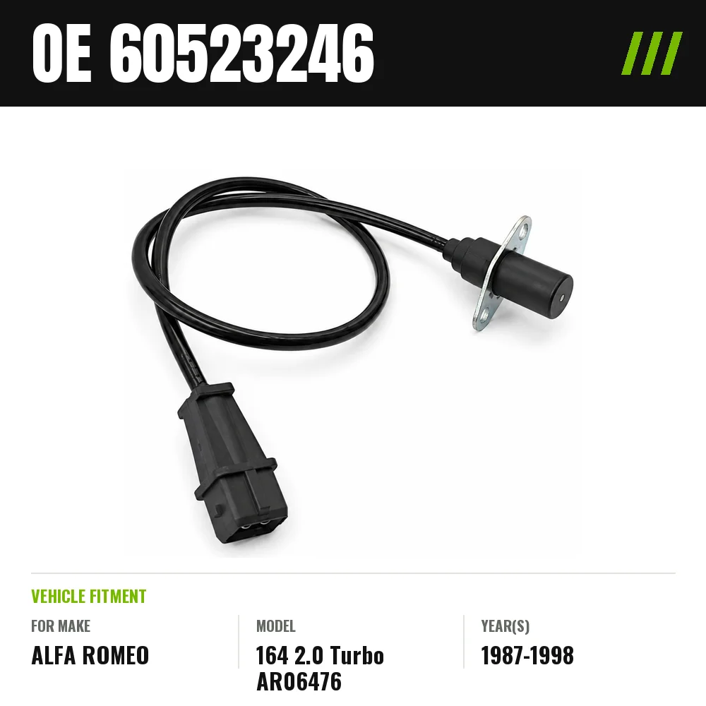 60523246 Engine Speed Sensor For ALFA ROMEO 164 2.0 Turbo AR06476 1987-1998 3 Way Catalyst RPM Pulse Sensor