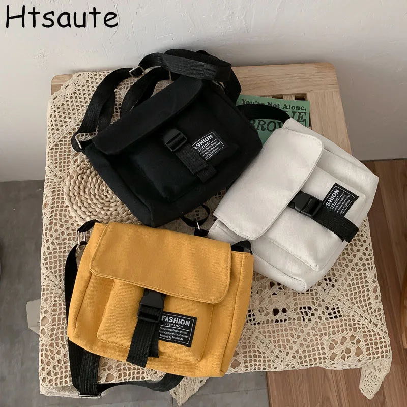 

Women Canvas Hasp Shoulder Bags Fabric Women Mini Handbags Casual Zip Tote Canvas Crossbody Bag Cute Shopping Bag for Ladies