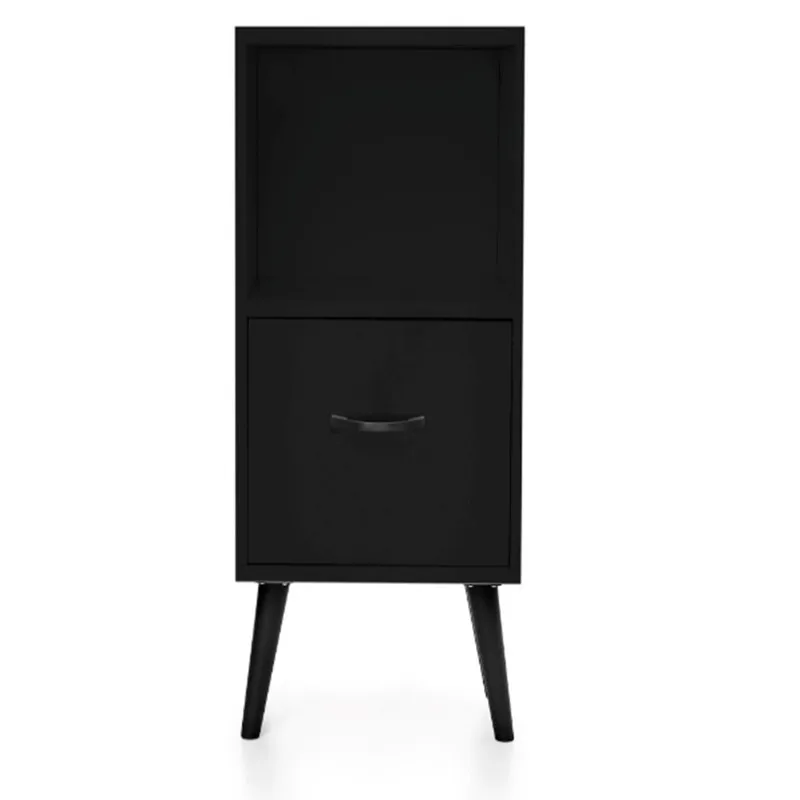 Black Decor Bedside Table 66x40x30 cm