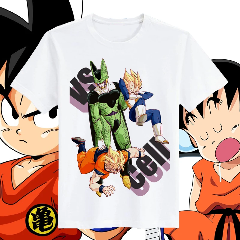 American Retro Dragon Ball Super DRAGON BALL Toriyama Ming Saiyan Sun Wukong Vegeta novedad de verano ropa de calle para hombres y mujeres