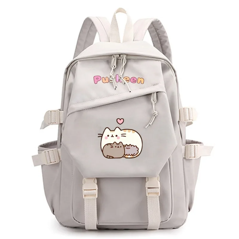 Pusheen Backpack Anime Student Travel Large Capacity Waterproof Wear Resistant Cartoon Cute Fashion Computer Notebook Bookbag