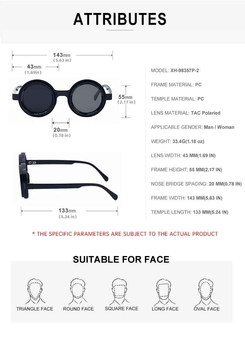 ND9 Verstellbare Dimmbare Sonnenbrille für Männer, Steampunk Retro Kleiner Rahmen Runde Sonnenbrille, Outdoor Angeln UV400 Fahrbrille für Herren – Detail 13