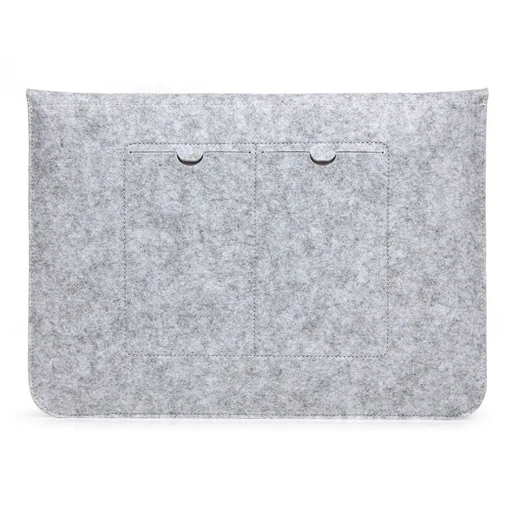 

Laptop Bag Protective Case Light Grey Durable Felt Shock Resistant Tote Cover Notebook Handbag Computer Pouch Laptop Pouch