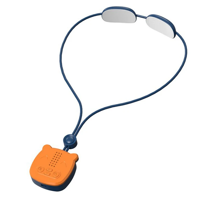 Mini masajeador Cervical inteligente ABS recargable EMS, instrumento de masaje de doble pulso con cuatro modos de masaje para alivio del dolor