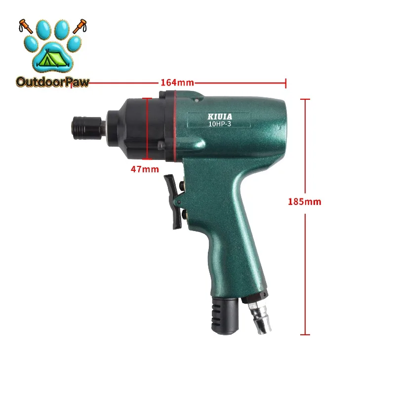 220Nm Nano Pneumatic Air Impact Multifunctional Precision Screwdriver Tool Impact Air Drill 1/4 