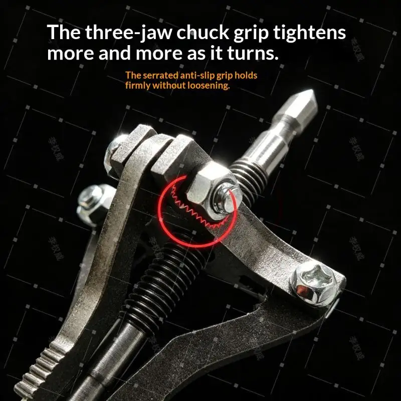 New 3-Jaw Internal Broken Screw Extractor Tool Broken Bolt Remover Easy Out Extractor Kit For Damaged Screws Bolts And Studs