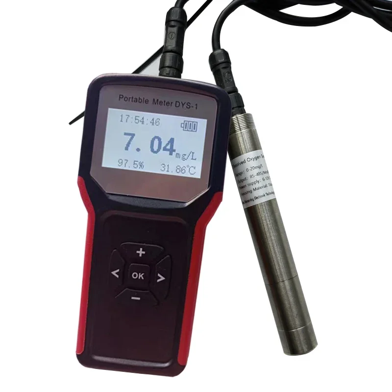 High Accuracy DO Meter Portable Dissolved Oxygen Meter 0-20mg/l Display DO And Temperature