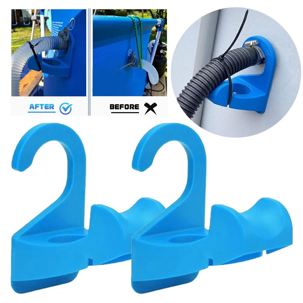 Soporte para tuberías de piscina, soporte para tuberías Intex Bestway, salida de manguera con abrazadera para cables, accesorios para piscina, 2 uds.