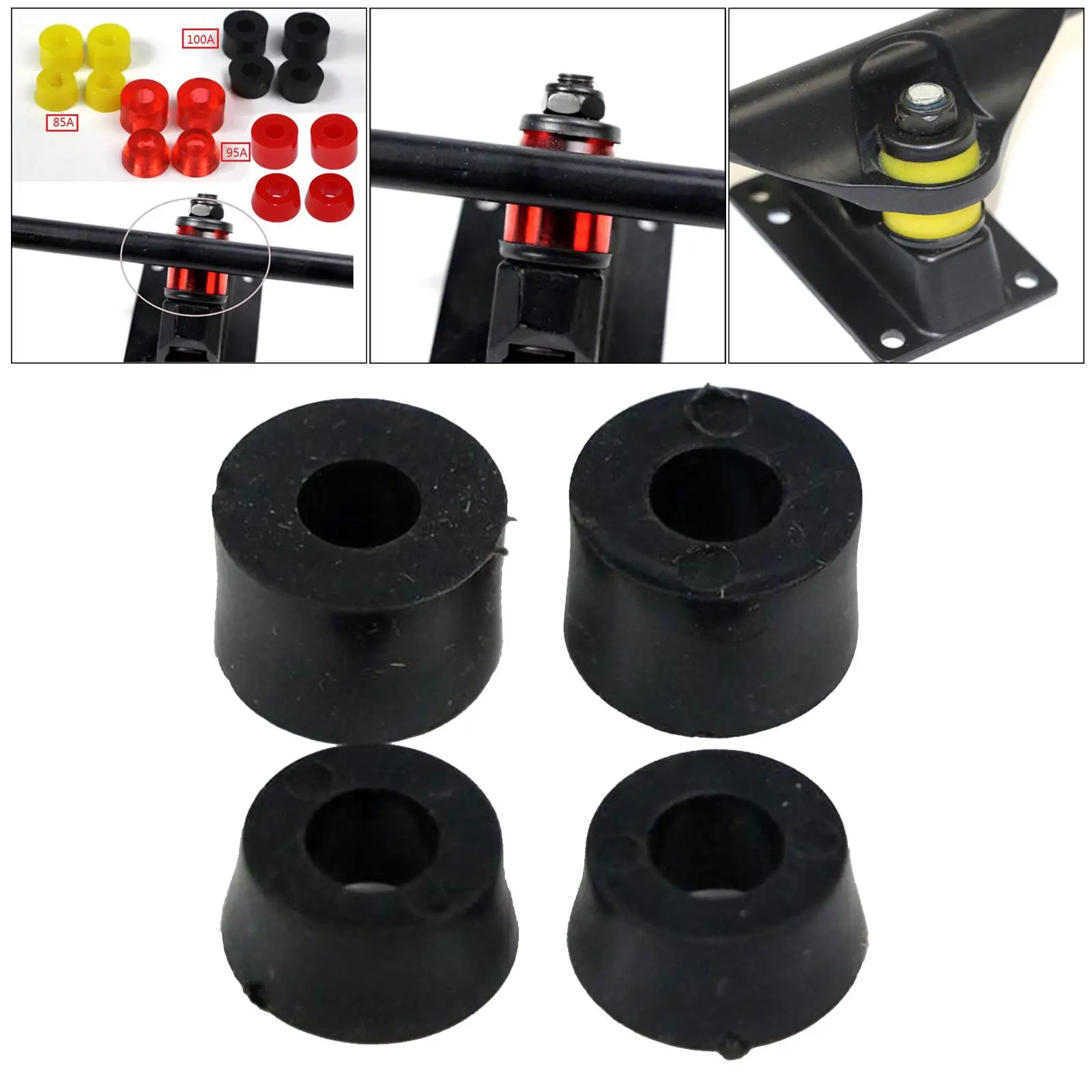 Longboard Replacement Bushings Damping Pad Gasket Shock Pad Accessories