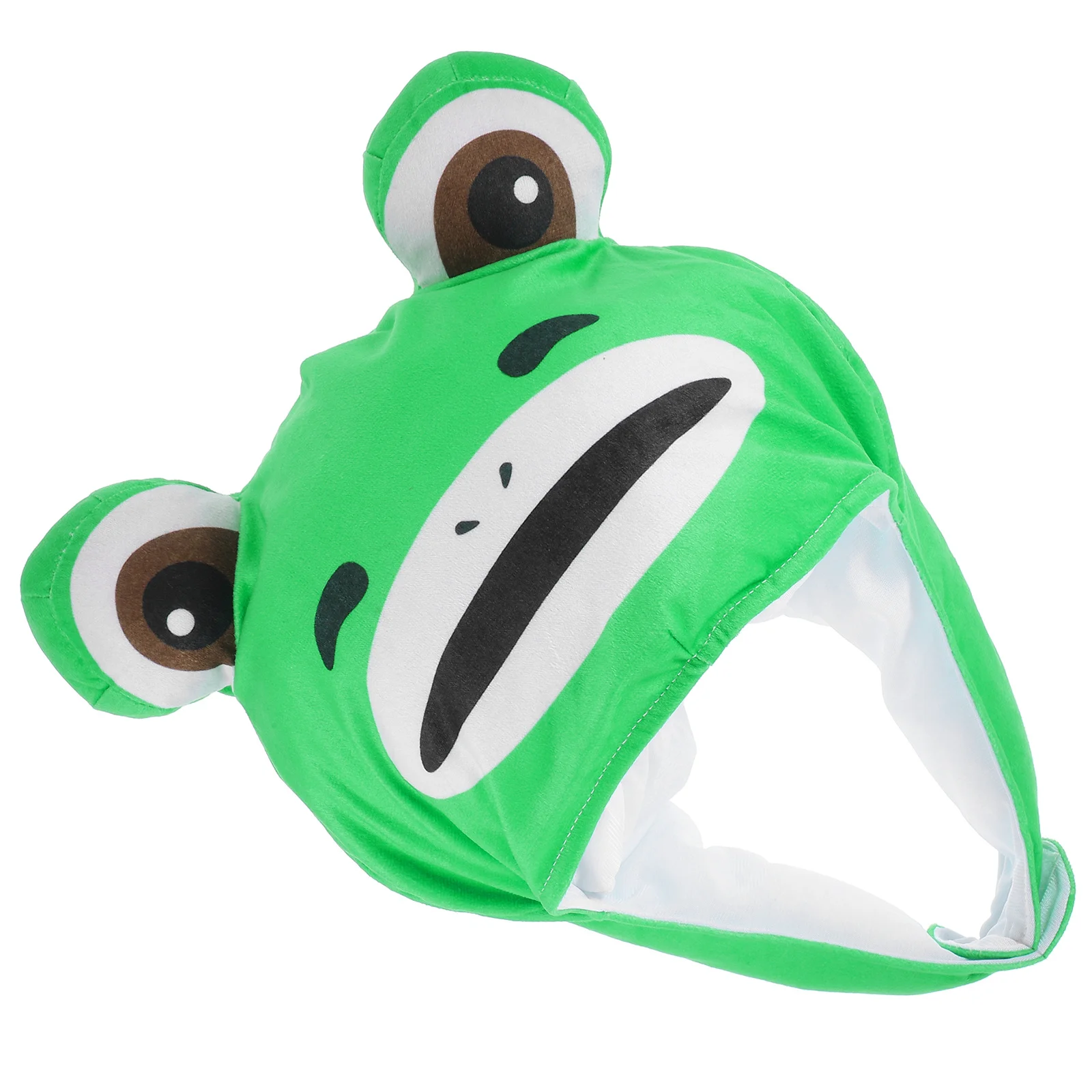 Kikkerhoofdhoed Verstelbaar Cartoon Design Kinderen Volwassenen Leuke fotografie Aankleden Kostuumaccessoire Kikkerhoed Peuter