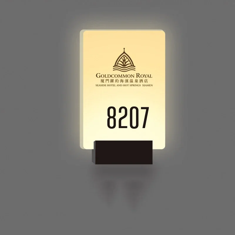 LED Number door plate Hotel Electric Doorplate