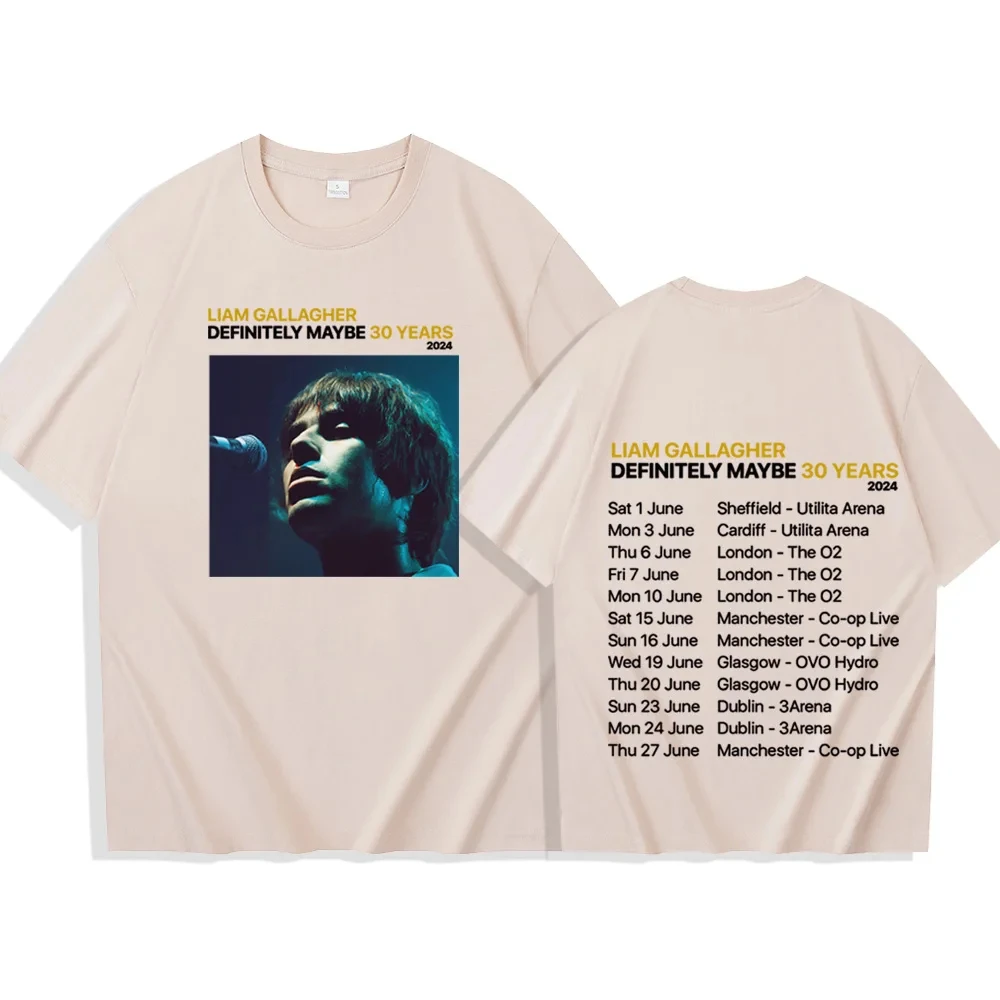 Summer New Trend Liam Gallagher 2024 T-Shirt The Man Women Harajuku O-Neck Fashion Casual Short Sleeve Top