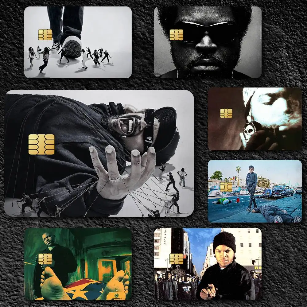 Rapper I-Ice Cube Credit Card Skin Stickers for Bank Card Bus Metro Card Sticker Waterproof Gift