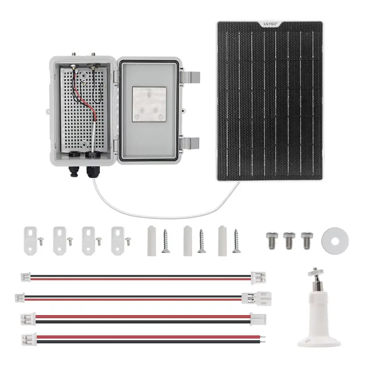 【Fast Delivery】-1085- T-Solar Kit Solar Charging Expansion Board Shell Waterproof Casing Outdoor Use Solar Board Shell