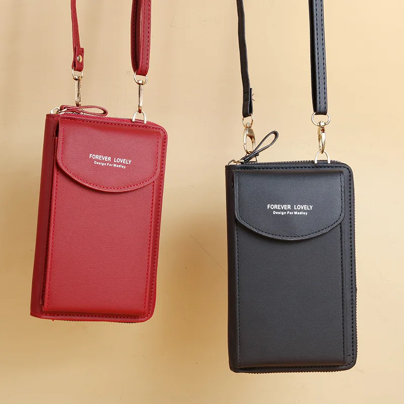 Pequenos sacos de ombro crossbody para mulheres, couro PU, saco do bolso do telefone celular, bolsa das senhoras, garras de cartão, carteira, sacos do mensageiro