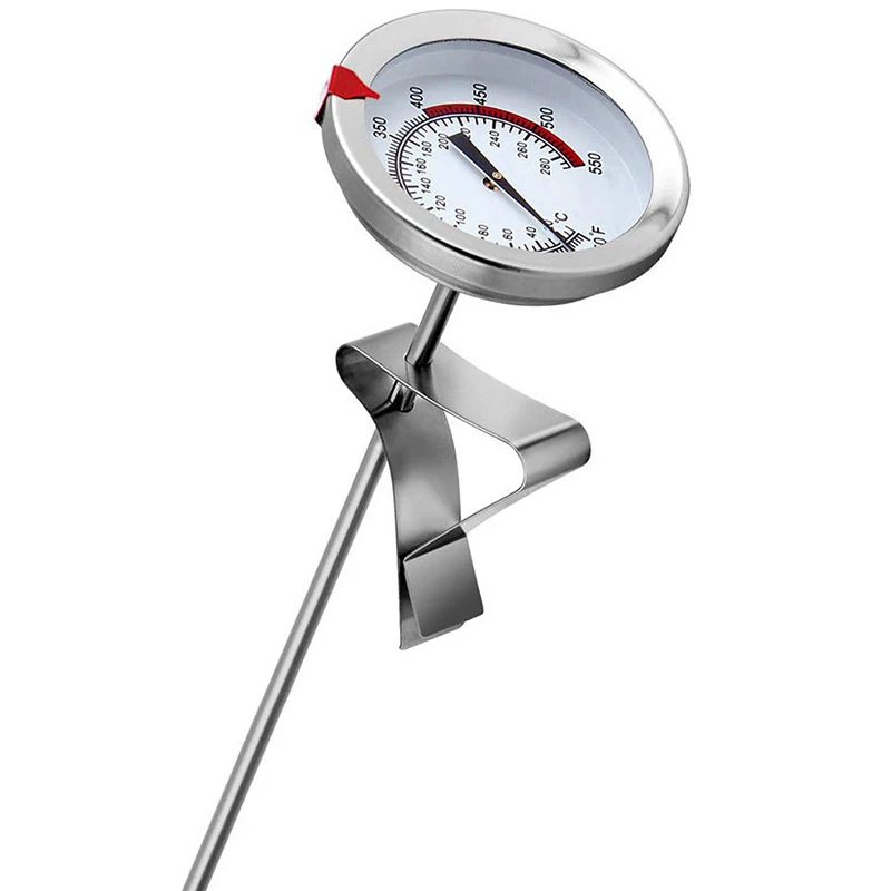 12 inch Mechanical Meat Thermometer Instant Read, Long Stem, Waterproof, No Battery Required, Stainless Steel-A33R