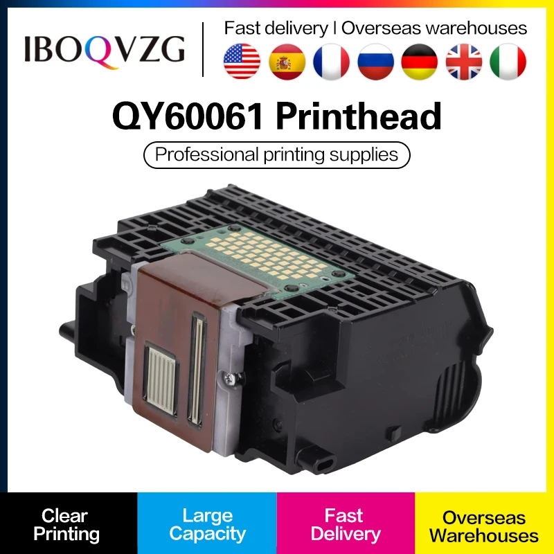 

IBOQVZG QY6-0061 Printhead For Canon IP4300 IP5200 IP5200R MP600 MP600R MX800 MP800R MP830 Printer Head QY6 0061