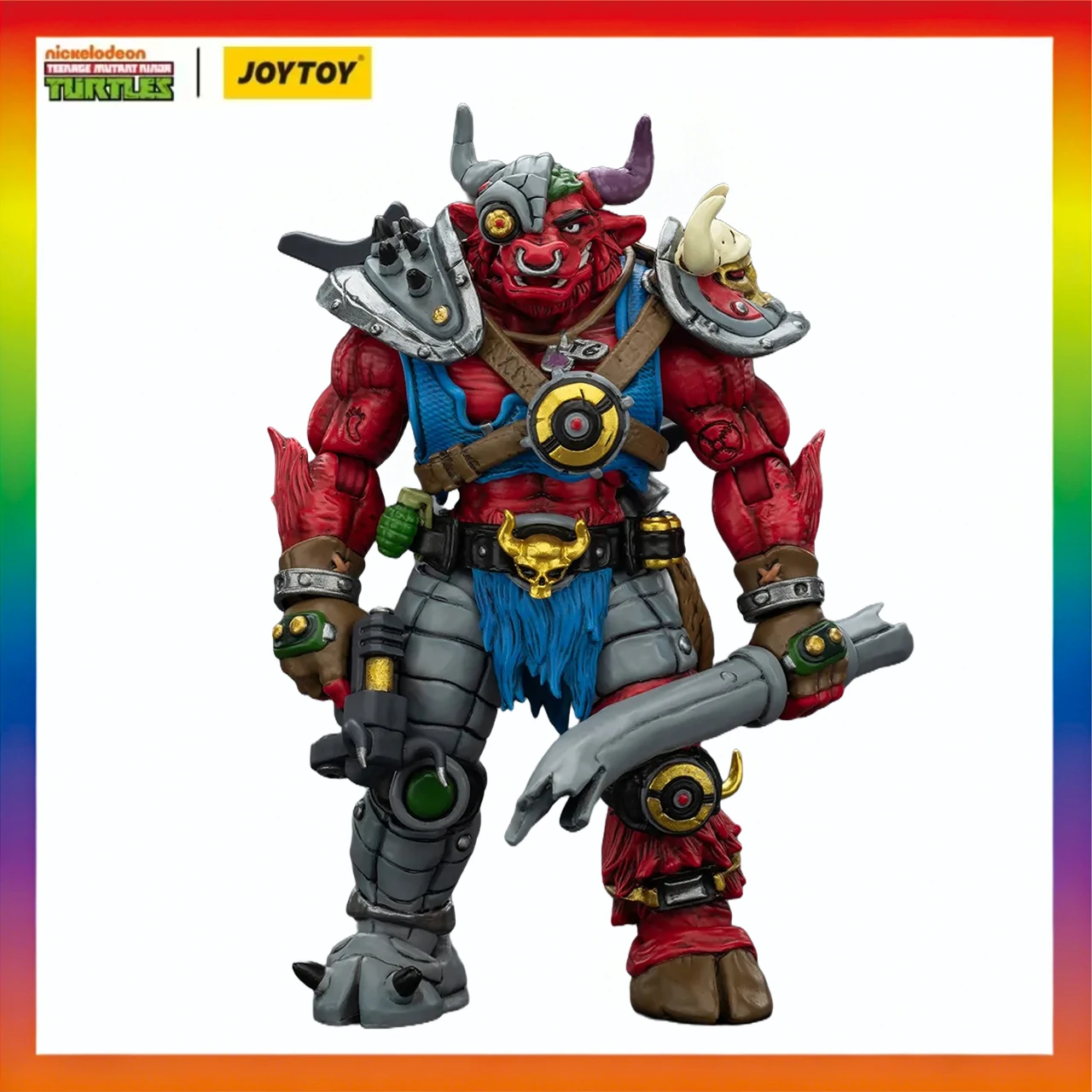 

Оригинальная аниме-фигурка JOYTOY TMNT-Groundchuck 1/18, модель игрушки, подарочная коллекция