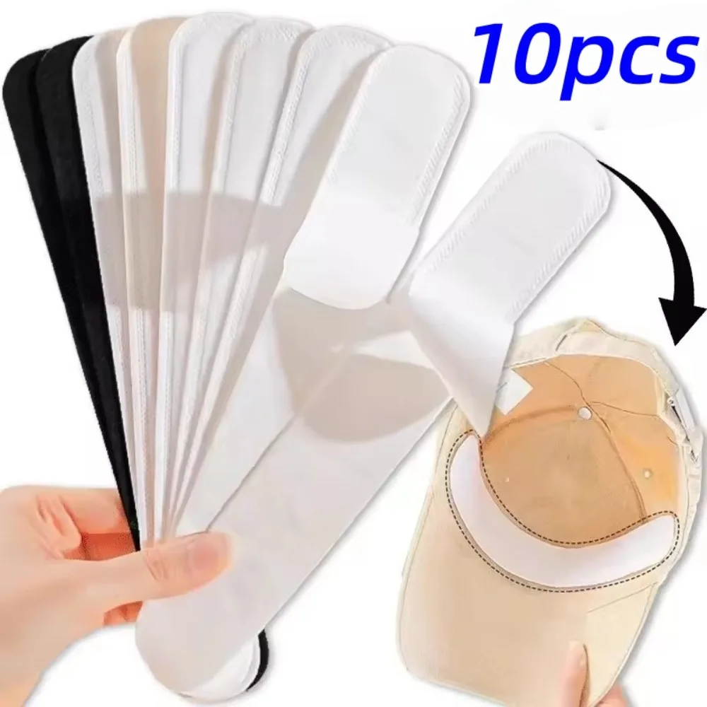 10pc Hat Sweat-Absorbent Stickers Collar Disposable Effective Pad Brim Anti-Dirty Caps Brim Sweat-absorbing Sticker Anti Sweat