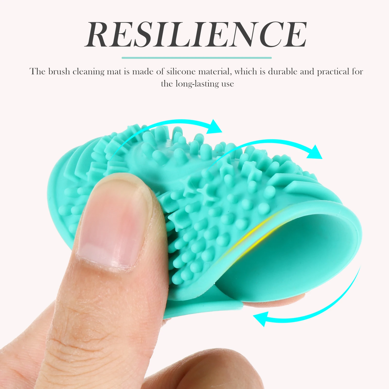 

3pcs Brush Cleaning Pad Cup for Makeup Brushes Scrubber Salon Home Use Makeup Brushes Cleaner Silicone Mat Clean