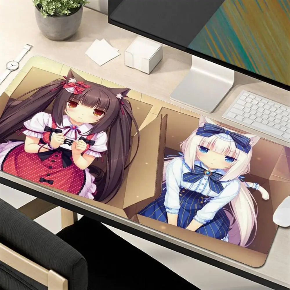 Mousepad XXL Home HD Computer Desk Mats MousePads Nekopara Carpet Gamer Office Laptop Soft Mouse Mat Desktop Mouse Pad