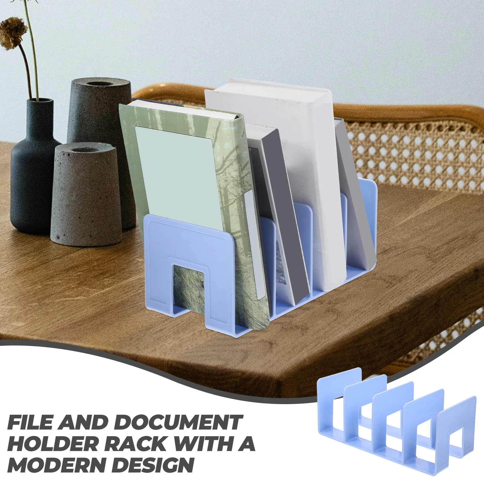 Portadocumenti da Scrivania, Organizzatore di File per Ufficio e Scuola, Portariviste Verticale, Portadocumenti