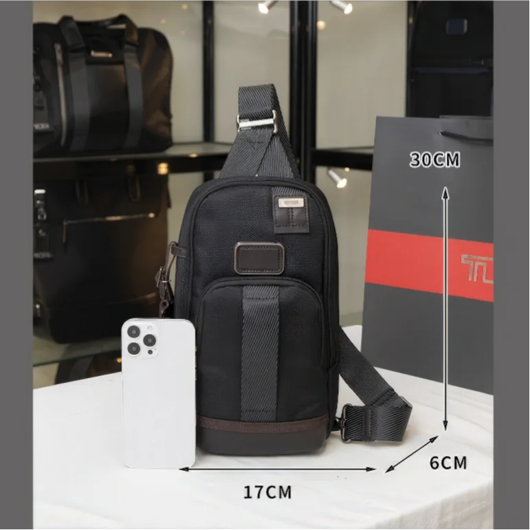 กระเป๋าสะพายข้างอเนกประสงค์สำหรับผู้ชาย - กระเป๋าคาดหน้าอกไนลอนเพื่อการพกพาที่สะดวกสบาย 222402