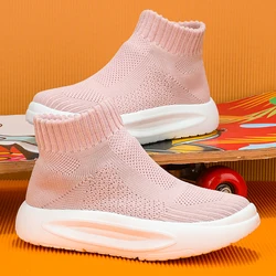 Kinder Turnschuhe Jungen Mädchen Laufschuhe Turnschuhe Fuß Licht Atmungsaktivem Mesh Casual Socke Schuhe Non-slip Sport Turnschuhe Jungen Schuhe