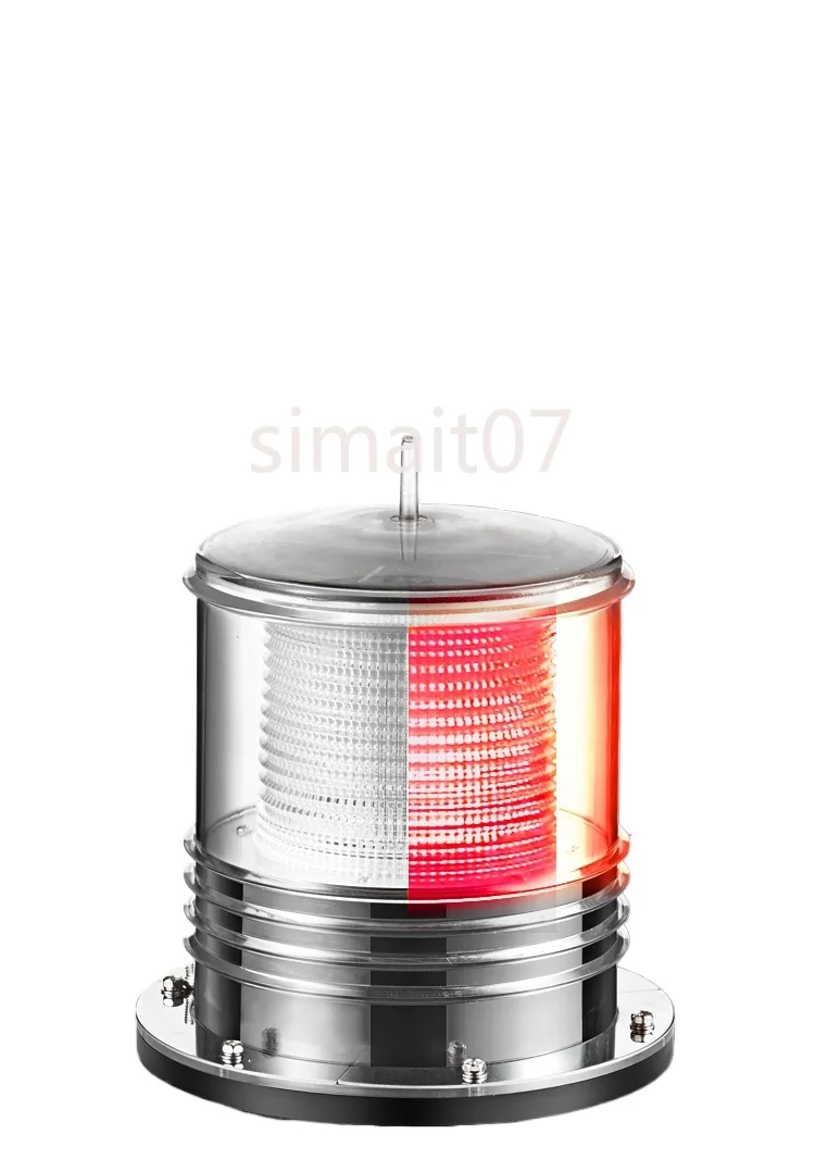 Marine LED Solar Anchor Warning Beacon Mesh Mark Flash Signal Light
