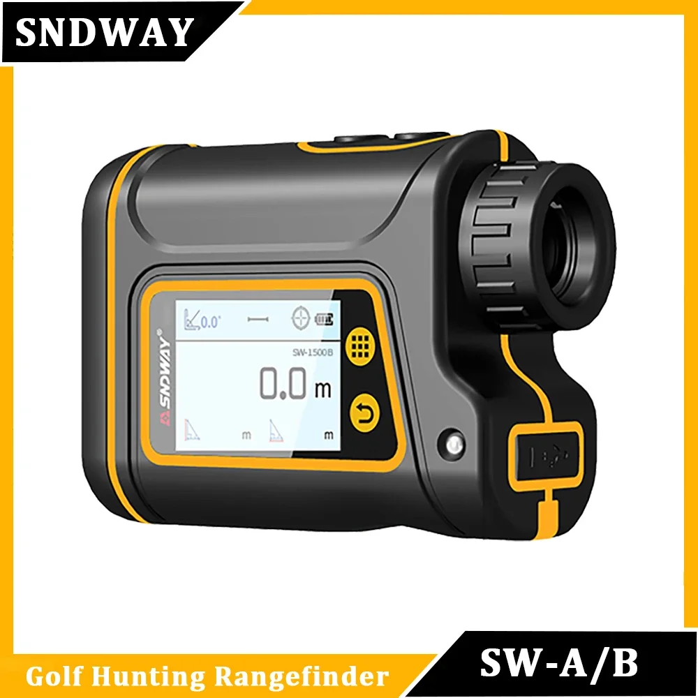 SNDWAY Rangefinder Golf Distance Meter Laser Range Finder Telemeters Professional Camera Golf Supplies Accessories 1000M 1500M