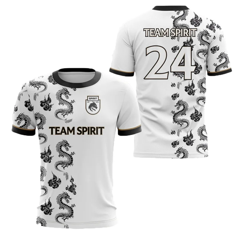 روح نادي جيرسي 2025 جديد CS2 Esports CSGO فريق تي شيرت موضة اللاعبين المهنيين التدريب موحدة المتضخم ألعاب المشجعين #3