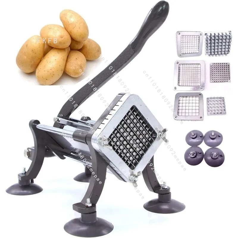 

Commercial household manual French fries machine potato melon fruit cutting French fries machine