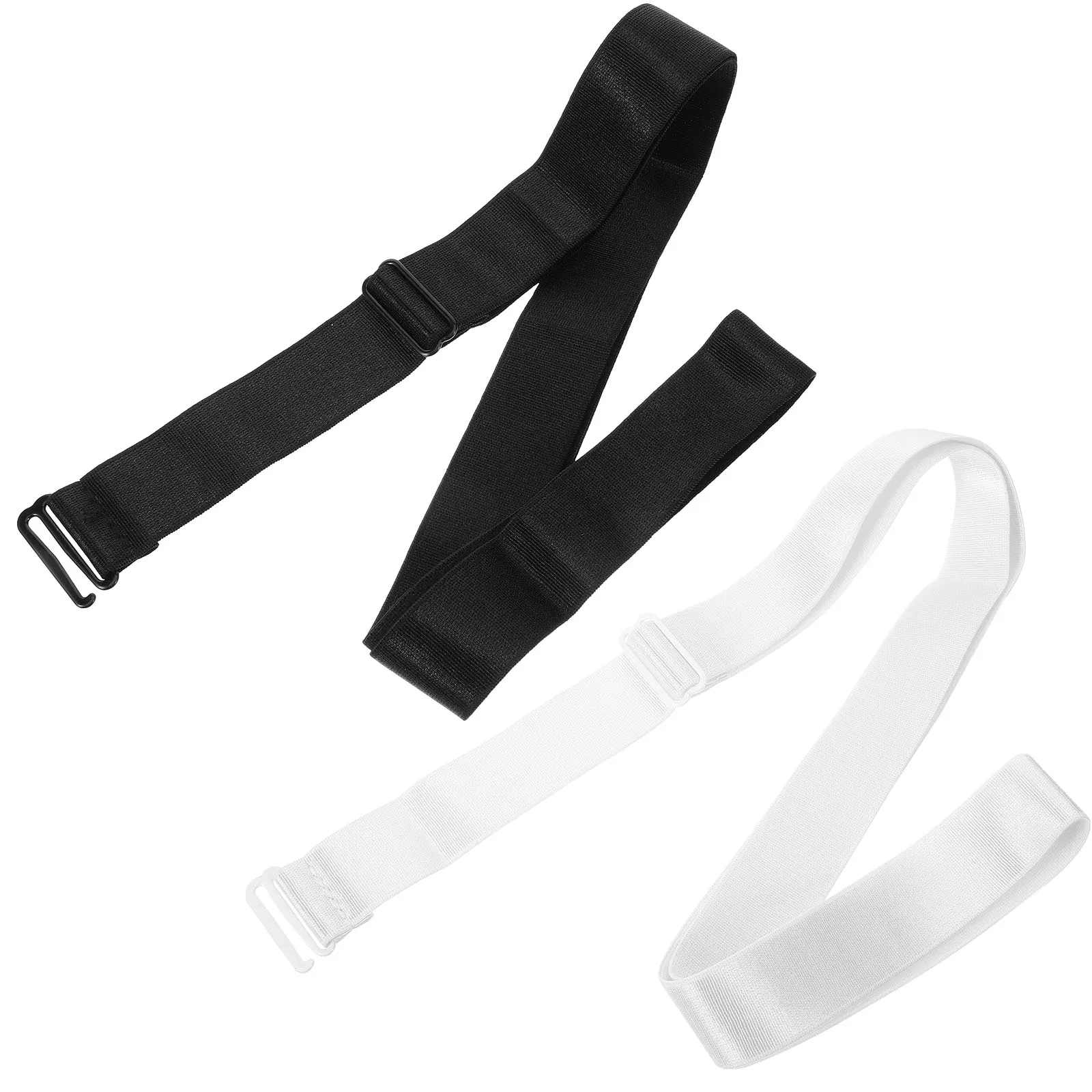 

2pcs Elastic Belts Women Shirt Tuck Bands Crop Tool Clothes Accessories Adjustable Length Wardrobe Addition Quality Materials
