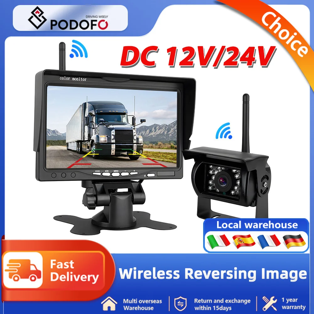 Podofo Wireless Backup Camera 7