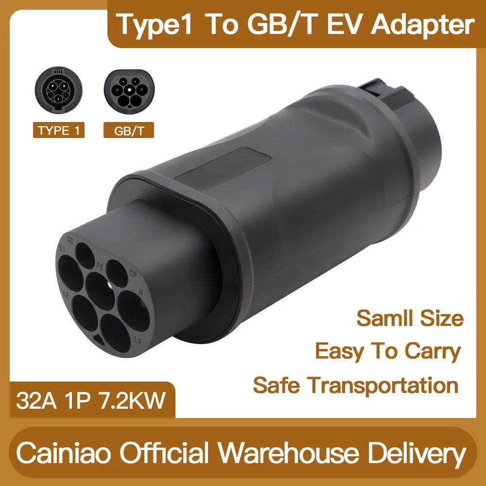 

Type 1 to GBT EV Charger Adapter 32A 1P J1772 Use for GBT China Standard Electric Vehicles Cars Charging EV Connector Adaptor