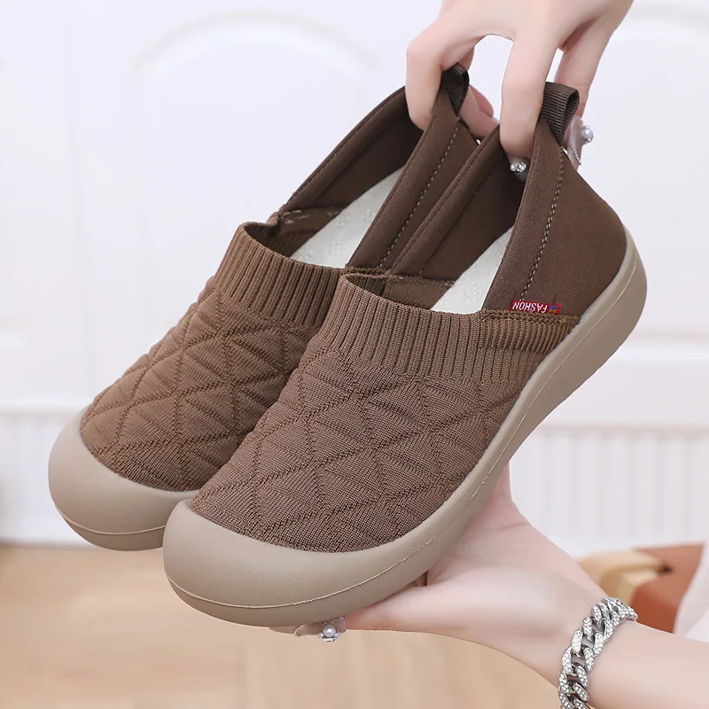 

Spring and Autumn Fashion New Lightweight and Comfortable Women's Single Shoes with Soft Surface One Step Stepping Women's Shoes